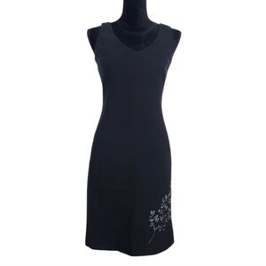 Express Black Floral Sleevless Shift Dress